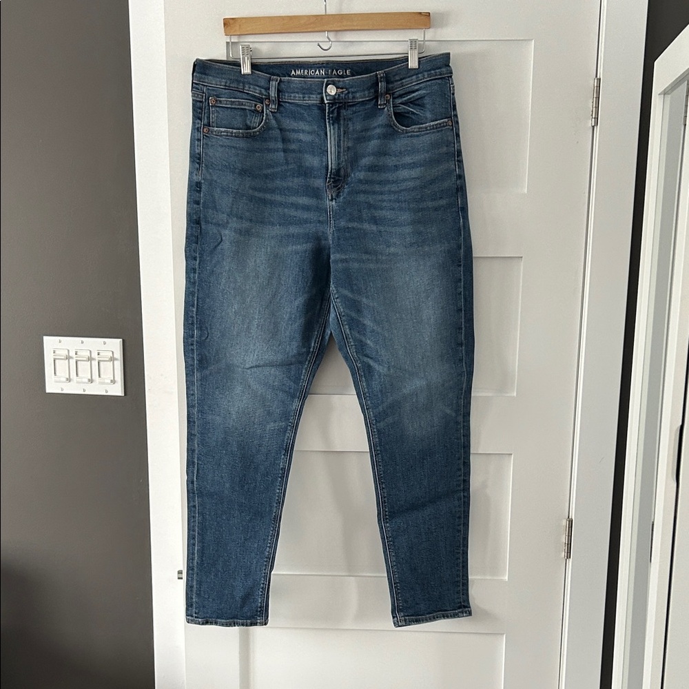 American Eagle Outfitters Women's Dark Blue 90’s skinny Jeans